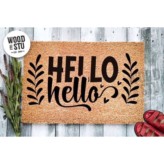 Doormat Hello Hello Doormat Unique Gift Cute Doormat Funny Doormat Fun (36" x 72") #4109