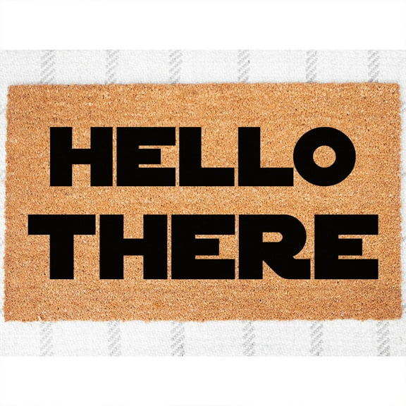 Doormat Hello There Welcome Personalized Gift Unique Gift Home Gift (18" x 30") #4157