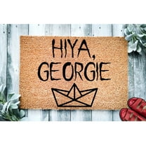 Doormat Hiya Georgie Halloween Door Mat | Funny Doormat | Welcome Mat (18" x 30") #3019