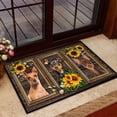 thumbnail image 1 of Doormat for Home Entrance 3D Sunflower Miniature Pinscher Non-Slip Mats Funny Floor Mats for House Front Indoor Outdoor Entryway Rug 24 x 36 Welcome Mat Resist Dirt Carpet for Room Decor, 1 of 5