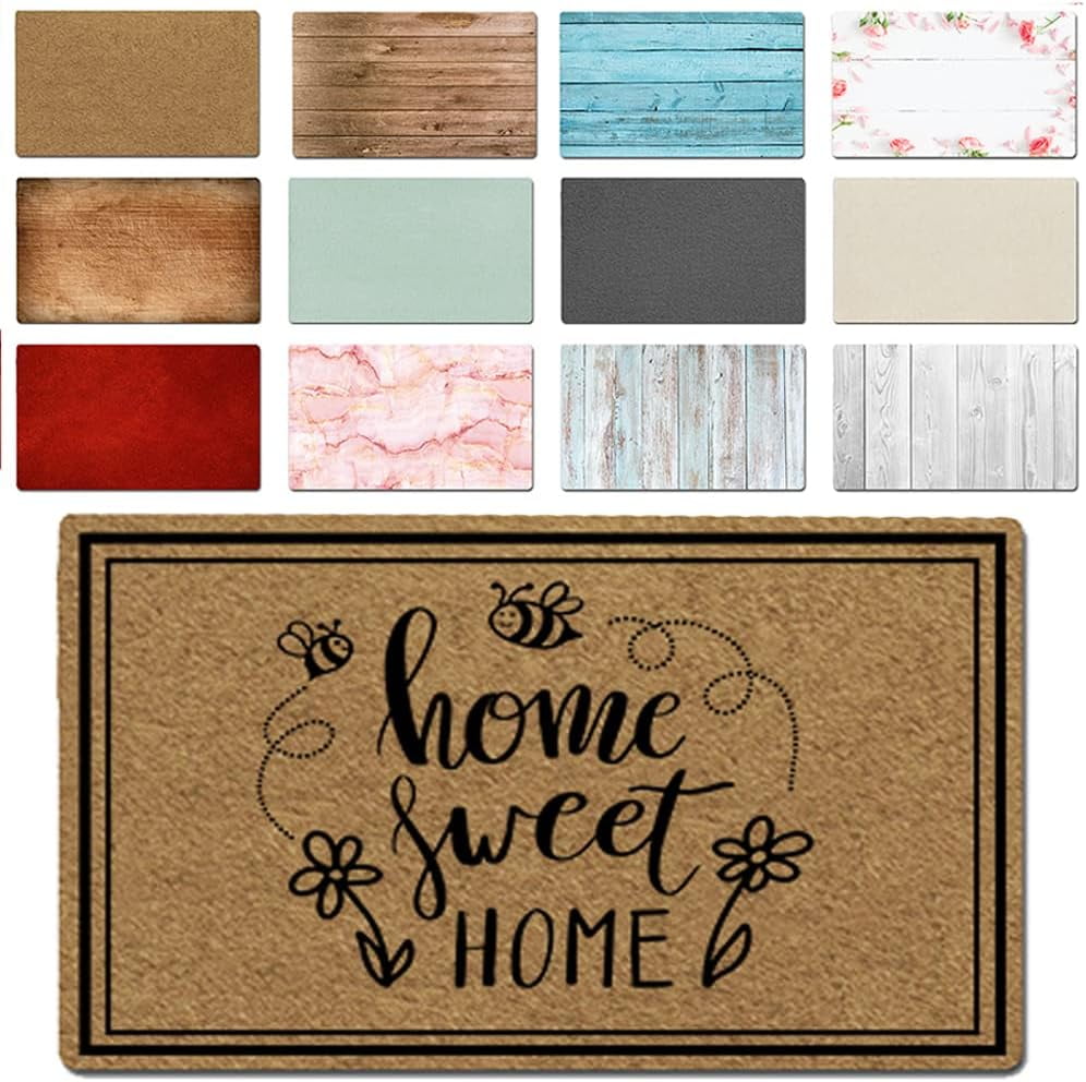 Doormat Home Sweet Home Door Mat Text Name Doormats Indoor Rugs Outdoor
