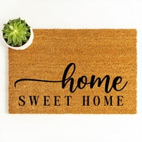 Doormat Home Sweet Home | Front Porch Home Doormat Birthday Gift Best (18" x 30") #3149