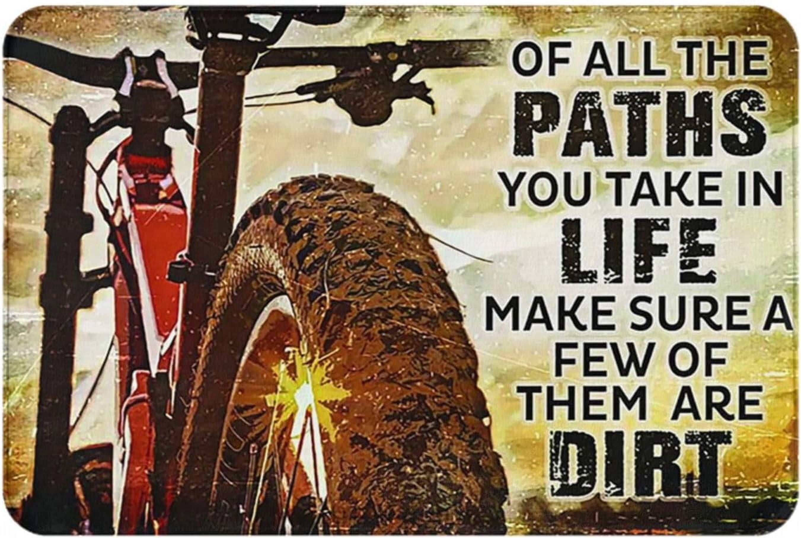 Doormat Indoor Entrance Bike All The Paths You Take in Life