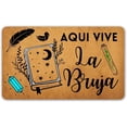 thumbnail image 1 of Doormat Indoor Entray Front Porch Welcome Mat with Rubber Back 30(L) x 17(W) Aqui Vive UNA Bruja Funny Doormat for Entrance Way Personalized Mat No Slip Kitchen Rug and Mats., 1 of 5