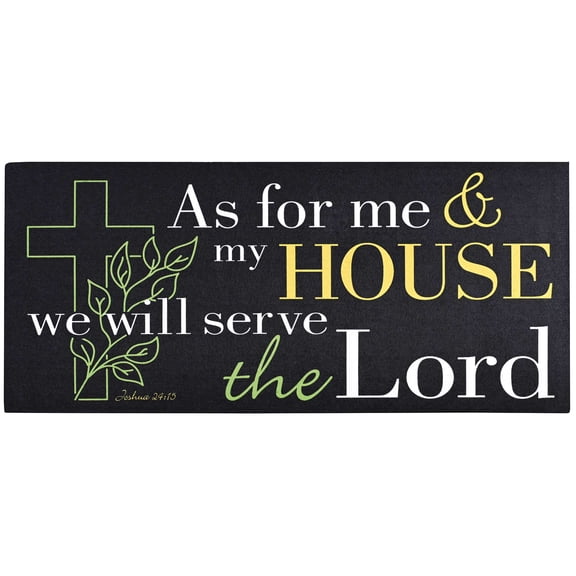 Dicksons Indoor Outdoor Non-Slip Doormat Insert For Entryway 10 x 22 Rubber As For Me and My House