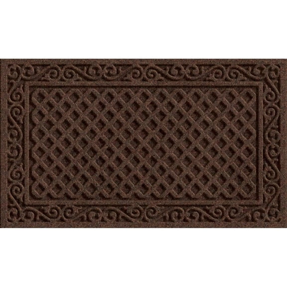 Apache Mills Doormat Iron Lat Style - Multicolor - 18 x 30 Brown