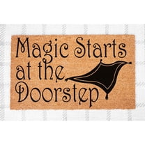 Doormat Magic Starts At The Doorstep Welcome Mat Funny Home Decor Ho (18" x 30") #5538