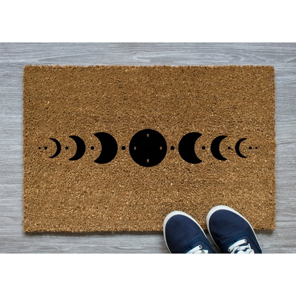 Doormat Moon Phases Welcome Mat Funny Doormat Front Door Rug Home Deco (24" x 36") #5303