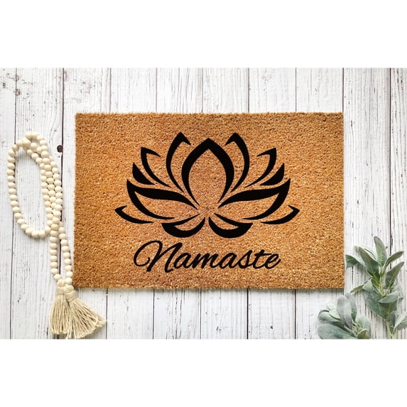 Doormat Namaste Welcome Mat Funny Funny Mat New Home Gift Front Doo (24" x 36") #5397