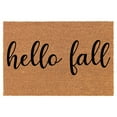 thumbnail image 1 of Doormat Natural Coco Coir Door Mat Hello Fall (30" x 18"), 1 of 1