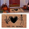 thumbnail image 1 of Doormat Natural Coco Coir Door Mat Hello Pumpkin Halloween Series (24" x 16"), 1 of 8