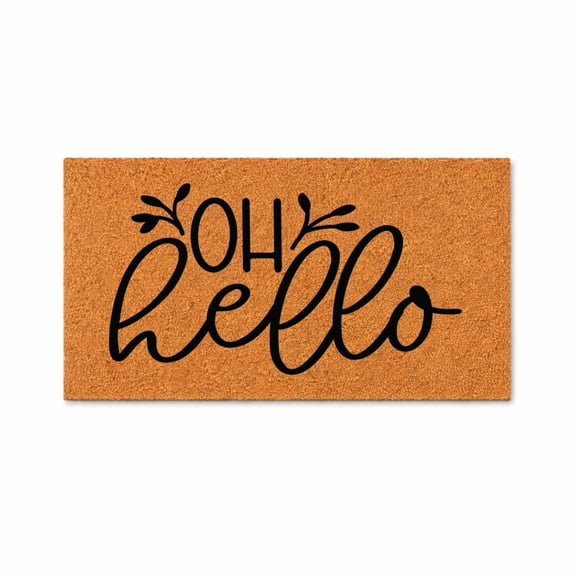 Doormat Oh Hello Welcome Mat Funny Gift For Him Door Mat For Mom Gift (18" x 30") #3116