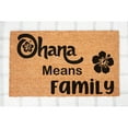 thumbnail image 1 of Doormat Ohana Means Family Welcome Mat Funny Front Porch Outdoor Ou (24" x 36") #5234, 1 of 4