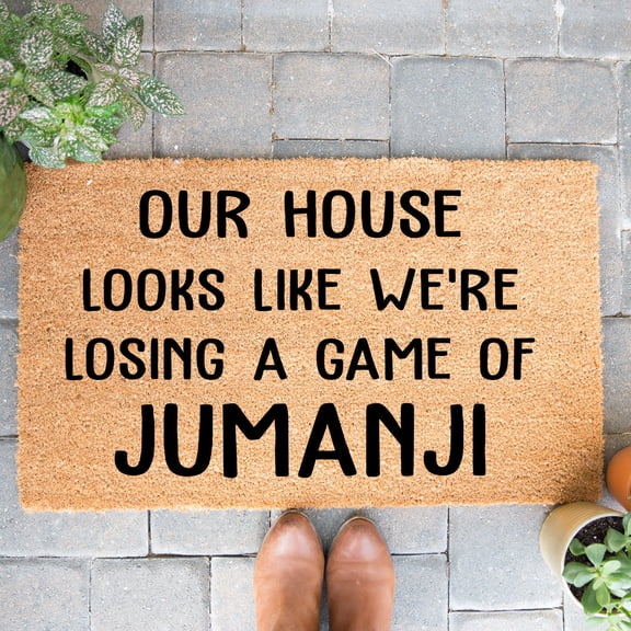 Doormat Our House Looks Like We're Losing A Game Of Jumanji Best Gift (24" x 36") #4164