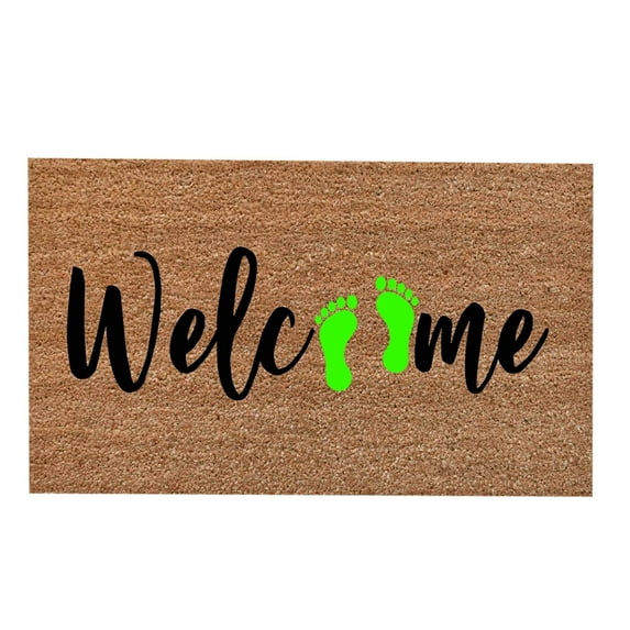 Doormat Outdoor Summer Doormat Welcome Mat Outdoor Barefoot Beach Funny Cute Outdoor Mats for Front Door Clearance Outside Door Mat for Garden, Yard, Patio, Porch, Home Decorations 16x24IN