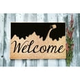 thumbnail image 1 of Doormat Paint Bucket Welcome Mat Funny Funny Gift New Home Gift Firs (18" x 30") #5979, 1 of 4