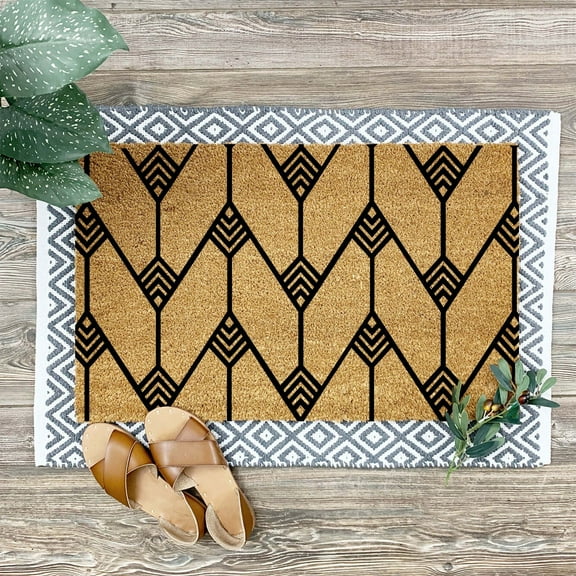 Doormat Pattern 8 Front Porch Gift Coir Mat First House Gift Closing (18" x 30") #84343