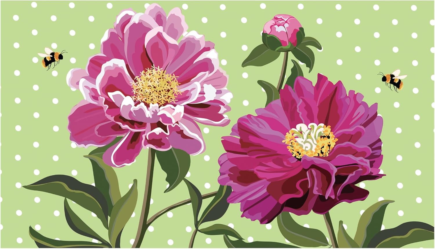 Doormat Peony Garden Sassafras Estate Door Mats, 17x30 inch Sassafras Doormats for Front Door Outdoor Entrance, Indoor Welcome Mats for Entryway.
