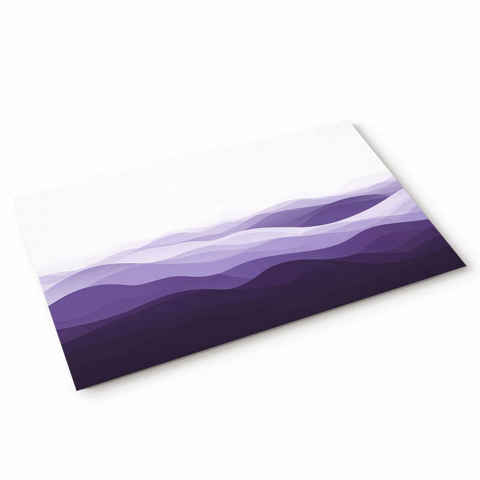 Doormat Purple Waves Doormats Entrance Door Rug Ocean Spray Lines Floor ...