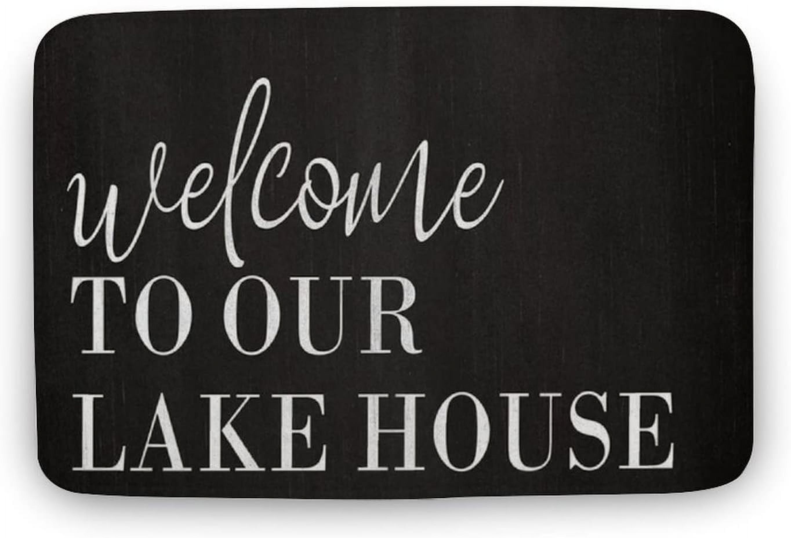 Doormat Rug to Our Lake House Bathr MatOutdoor Indoor