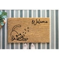 thumbnail image 1 of Doormat Sleepy Welcome Cat Welcome Mat Funny First House Gift Front (36" x 60") #5372, 1 of 4