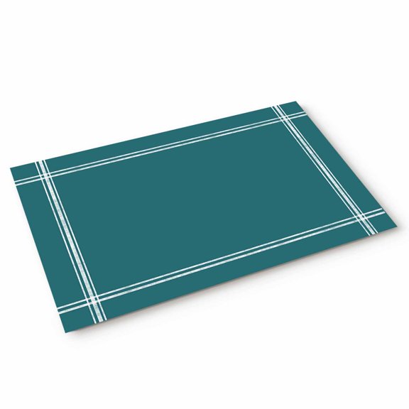 Doormat Solid Color Doormats Entrance Door Rug Turquoise Floor Mat Welcome Front Door Mat for Indoor Outdoor Kitchen Home Decor 18x30 Inch