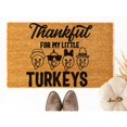 thumbnail image 1 of Doormat Thankful For My Little Turkeys Fall Doormat Thanksgiving Gift (24" x 36") #5546, 1 of 4