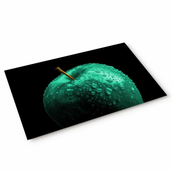 Doormat Turquoise Fruit Doormats Entrance Door Rug Berry Drops Floor Mat Welcome Front Door Mat for Indoor Outdoor Kitchen Home Decor 18x30 Inch