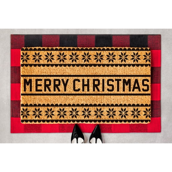 Doormat Ugly Christmas Sweater Holiday Decor Home Decor Christmas Par (36" x 60") #5239
