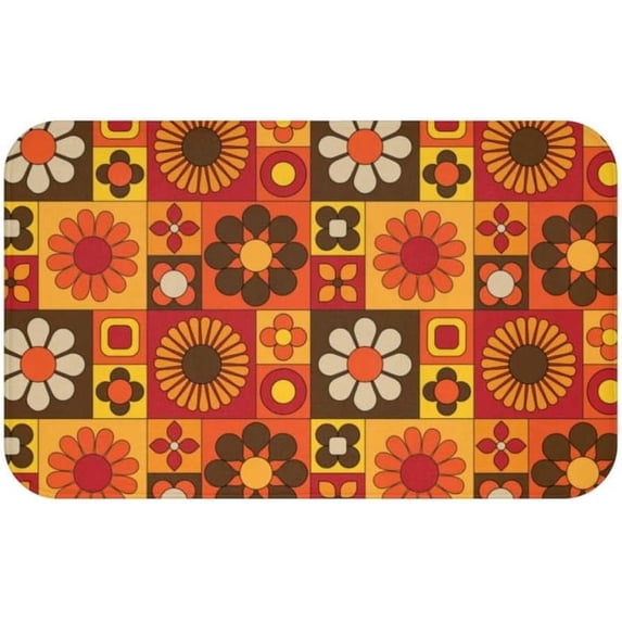 Doormat Welcome Boho Colorful Funny Entryway Rugs Indoor Non Slip, Washable Entrance Mat Door Mats for Kitchen, Bathroom Home Decor 18*30in
