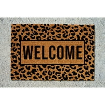 Doormat Welcome Cheetah Print Welcome Mat Funny First House Gift Mov (18" x 30") #5364