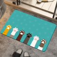 thumbnail image 1 of Doormat Welcome Cute Cat Paws Animals Funny Entryway Rugs Indoor Non Slip, Washable Entrance Mat Door Mats for Kitchen, Bathroom Home Decor 16*24in, 1 of 4