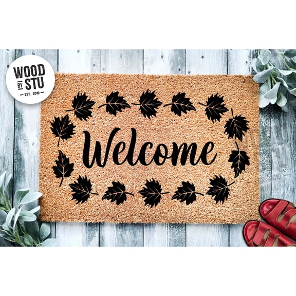 Doormat Welcome Fall Leaves Home Door Mat Fall Doormat Welcome Mat Fal (36" x 72") #1316