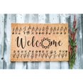 thumbnail image 1 of Doormat Welcome Flowers Floral Welcome Mat Funny Cute Front Porch F (18" x 30") #5486, 1 of 4