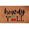 Doormat Howdy Cherry Funny Entryway Rugs Indoor Non Slip