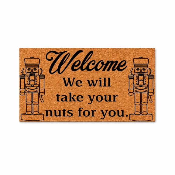 Doormat Welcome Nutcracker Holiday Gift Reindeer Holiday Doormat Chris (36" x 60") #5035