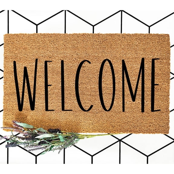Doormat Welcome | Outdoor Welcome Mat Gift For Him For Mom Funny Gifts (18" x 30") #3131