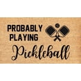 thumbnail image 1 of Doormat Welcome Probably Playing Pickleball Funny Entryway Rugs Indoor Non Slip, Washable Entrance Mat Door Mats for Kitchen, Bathroom Home Decor 16 * 24in, 1 of 4