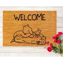 Doormat Welcome Winnie The Pooh Welcome Mat Funny Closing Gift Cute (18" x 30") #5368