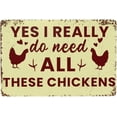 thumbnail image 1 of Doormat Welcome Yes I Really Do Need All These Chickens Funny Entryway Rugs Indoor Non Slip, Washable Entrance Mat Door Mats for Kitchen, Bathroom Home Decor 18 * 30in, 1 of 4