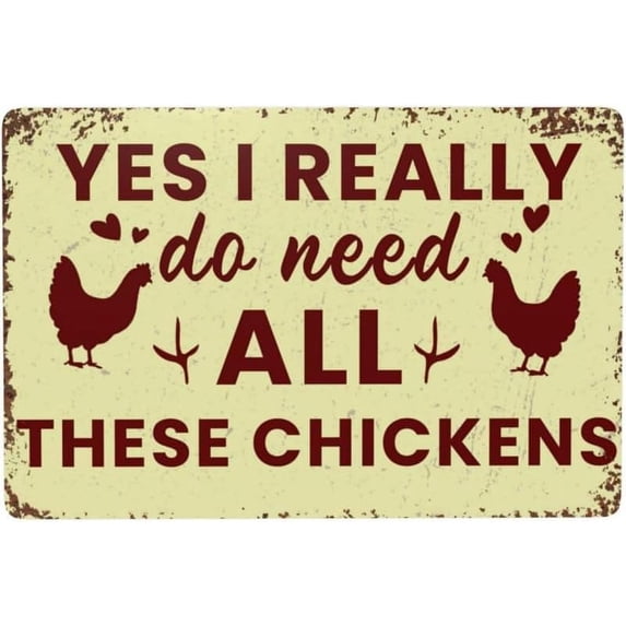 Doormat Welcome Yes I Really Do Need All These Chickens Funny Entryway Rugs Indoor Non Slip, Washable Entrance Mat Door Mats for Kitchen, Bathroom Home Decor 18 * 30in