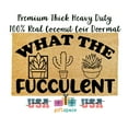 thumbnail image 1 of Doormat What The Fucculent Succulent Cute Plant s Welcome Mat Plant (36" x 60") #4067, 1 of 4