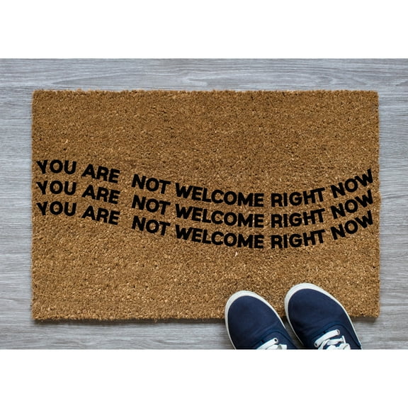Doormat You Are Not Welcome Right Now Welcome Mat Funny Doormat Funny (18" x 30") #5209