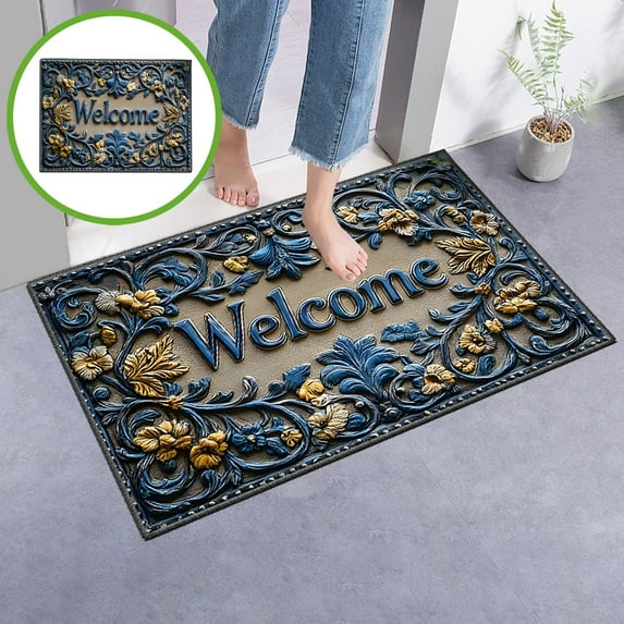 Doormat under $5! kkbbma Entrance Door Mat, Bathroom Floor Mat, Non Slip Welcome Mat, Absorbent Doorway Rug, Home Entry Mat, Washable Floor Carpet