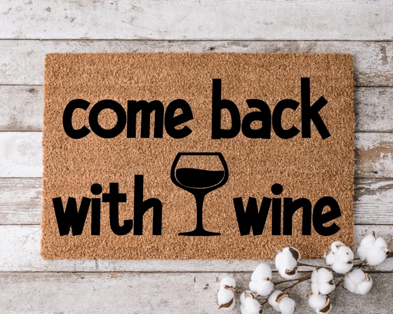 Doormats For Outdoor Entrance Home Come Back Wine Mat Cheerful