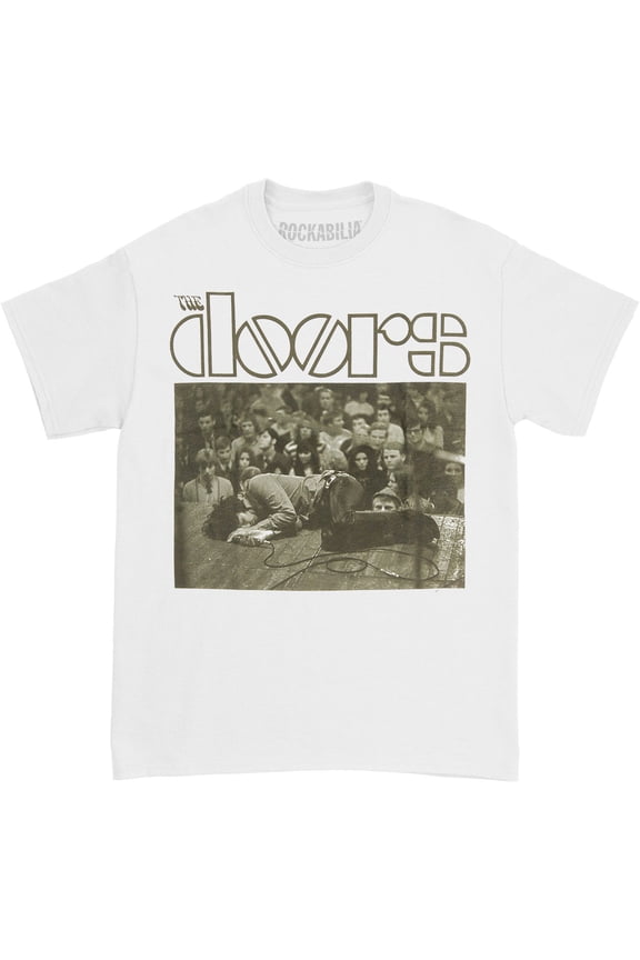 The Doors Men's Stage Photo T-Shirt White S