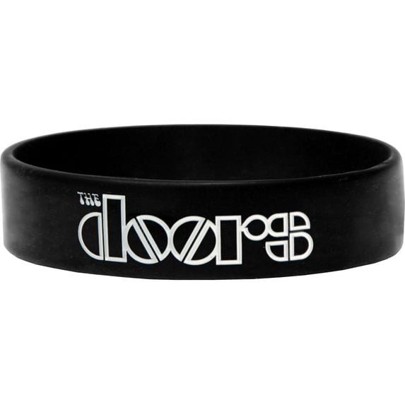 Doors Men's Logo Rubber Bracelet Black