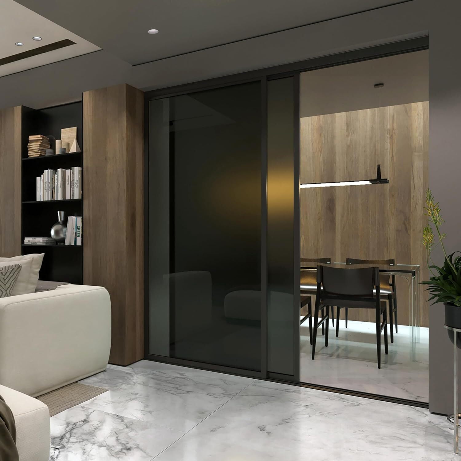Doors55 Doors 55 Glass Room Divider Panel and Partition Wall, Partition ...