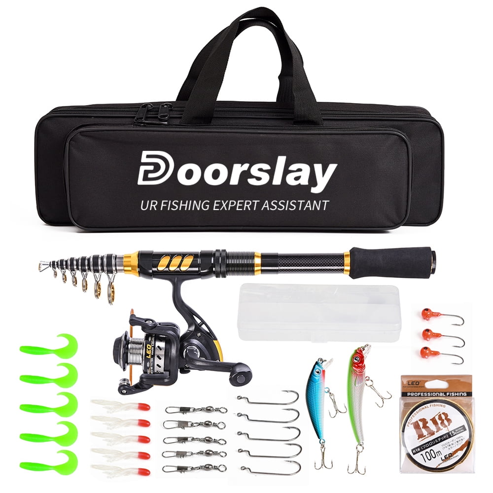 Cergrey Fishing Pole,outdoor Fishing Equipment,portable Fishing Pole Set Telescopic Fishing Rod Reel Combos Kit Accessory For Outdoor Fishing