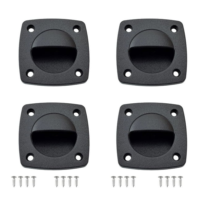 Doorstop Hinge Pin Black Nylon Recessed Flush Sliding Door Handle Pull